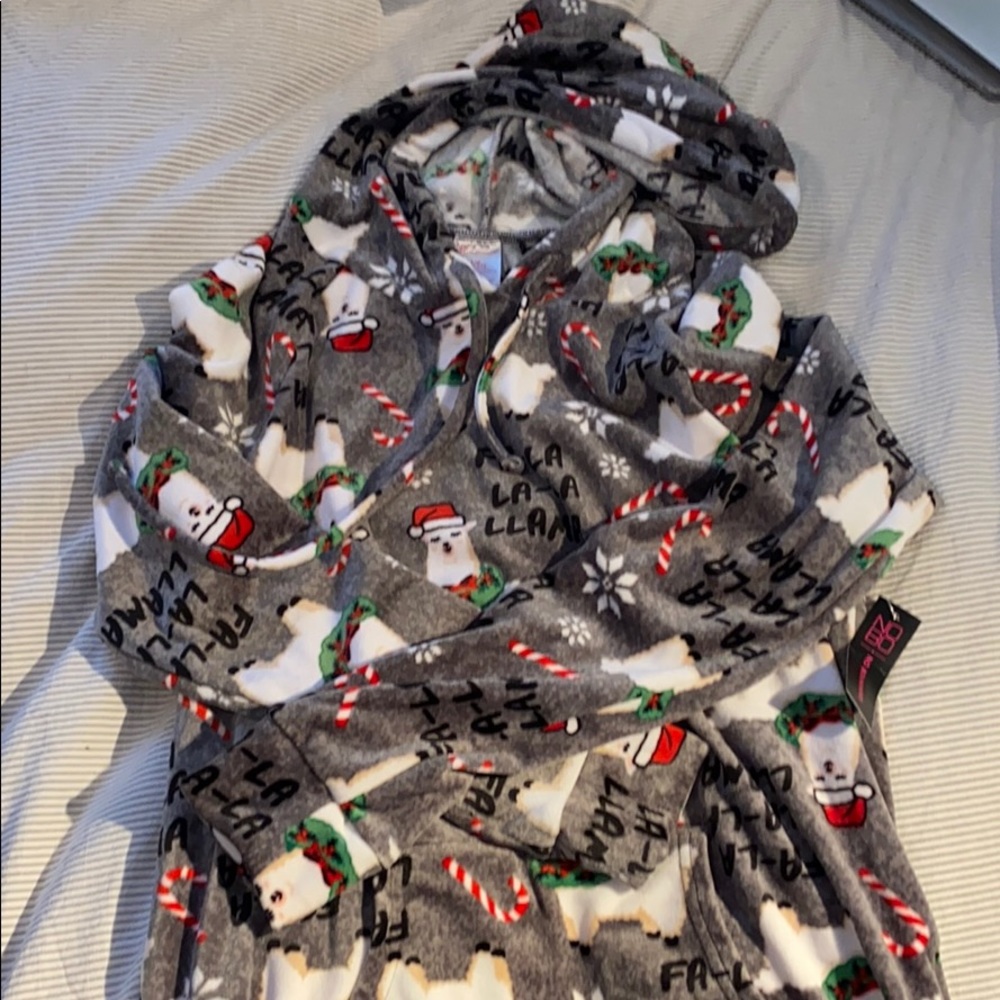 Super soft Christmas Llama Hooded Sweater